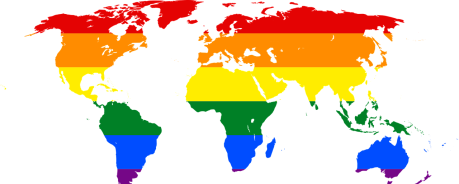 Rainbow Wolrd Map
